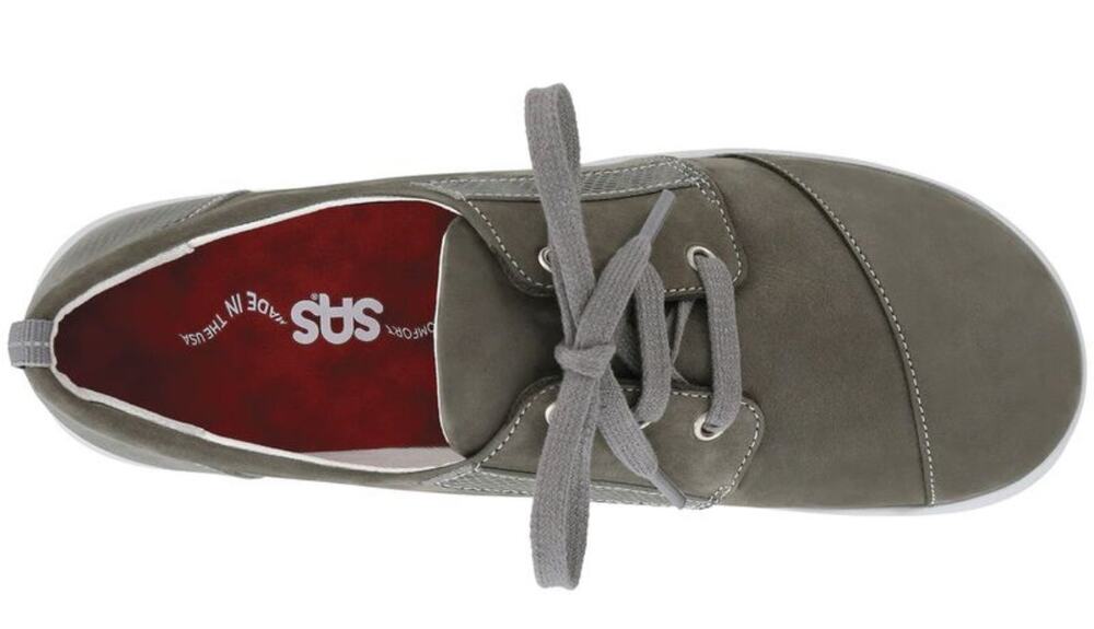 SAS 'Marnie' Women's 8.5N Lace Up Comfort Sneaker Gray Leather Walking Shoe